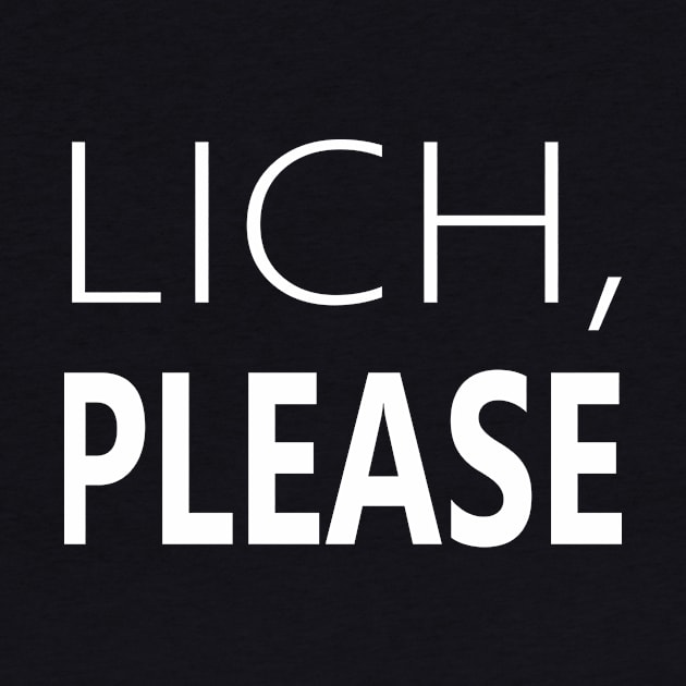 Lich, Please by lamizet